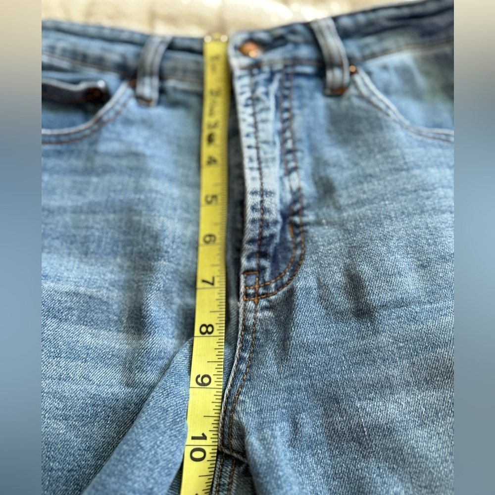 OAT New York High Rise Straight Crop Jeans Women’s Size 27 Medium Wash Denim - Picture 3 of 10